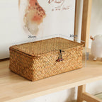 Handcrafted Oval Woven Storage Box