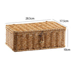 Handcrafted Rectangular Wicker Storage Box