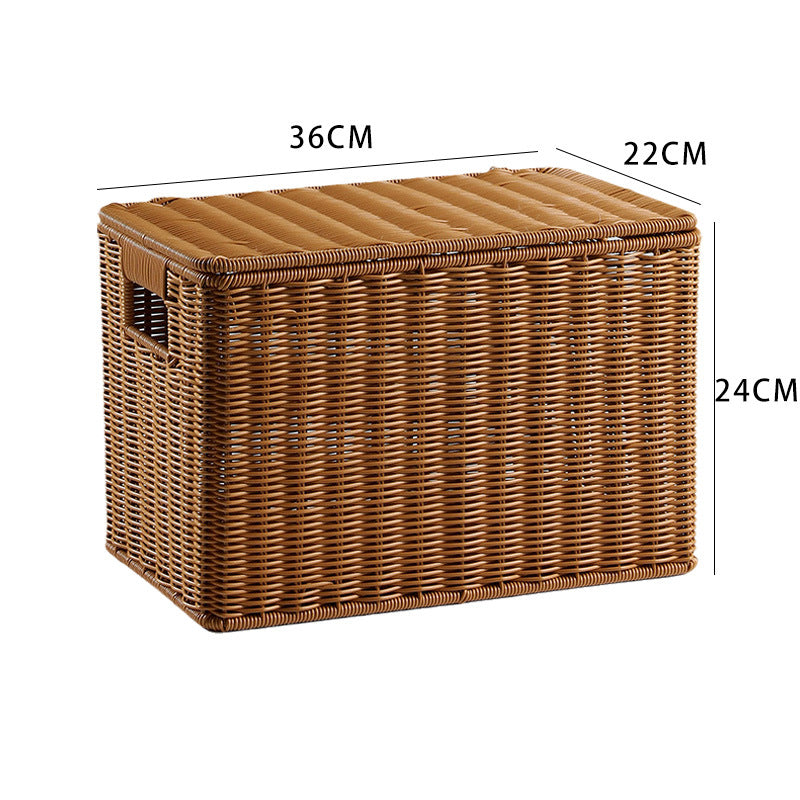 Handcrafted Rectangular Wicker Storage Box