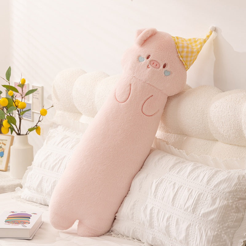 Plush neck roll with kitten motif Vinantica
