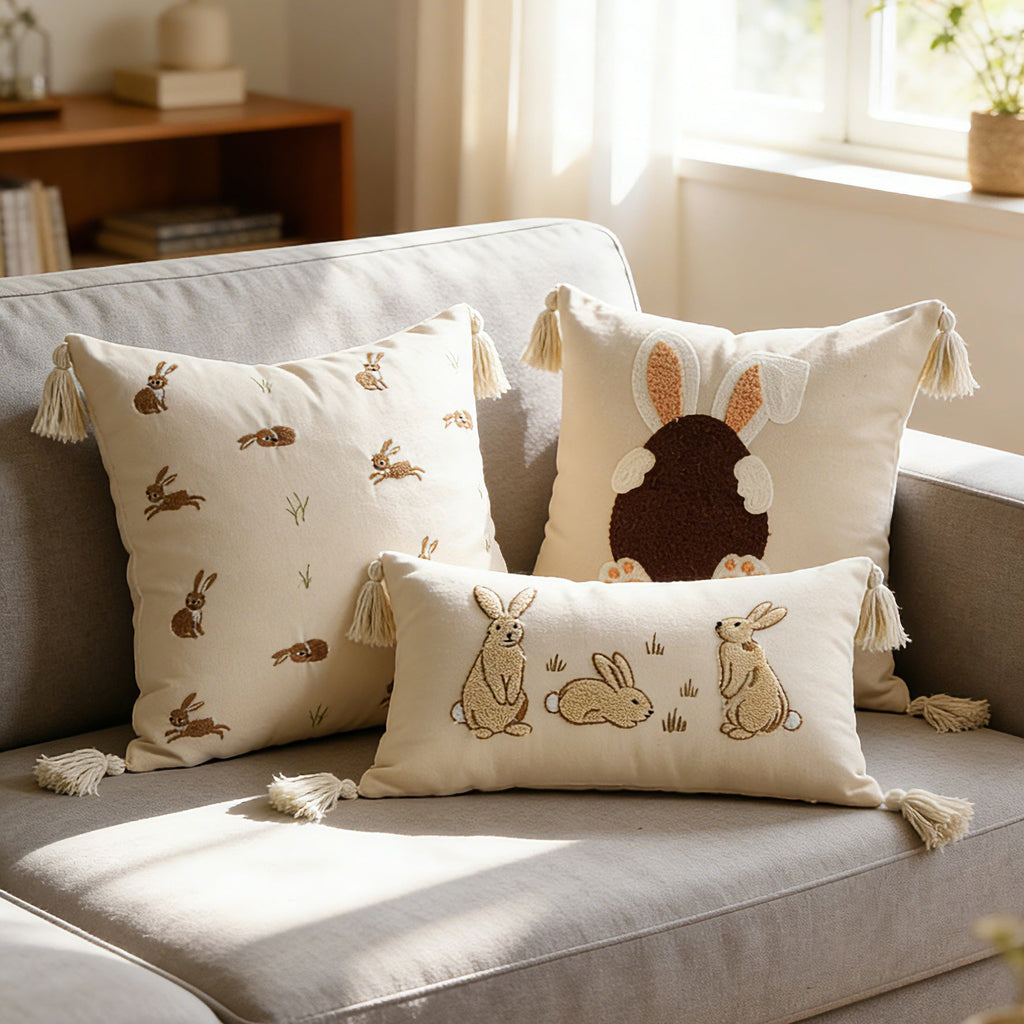 pillowcase with cute bunny motif Vinantica