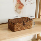 Handcrafted Oval Woven Storage Box