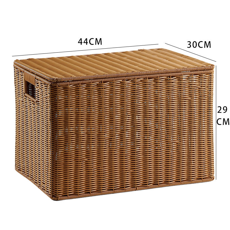Handcrafted Rectangular Wicker Storage Box