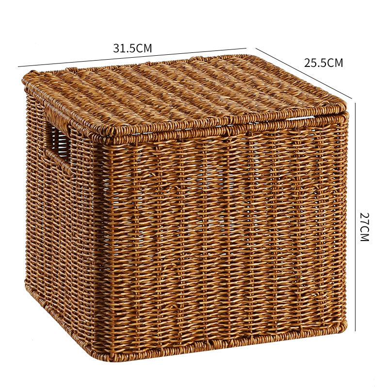 Handcrafted Rectangular Wicker Storage Box