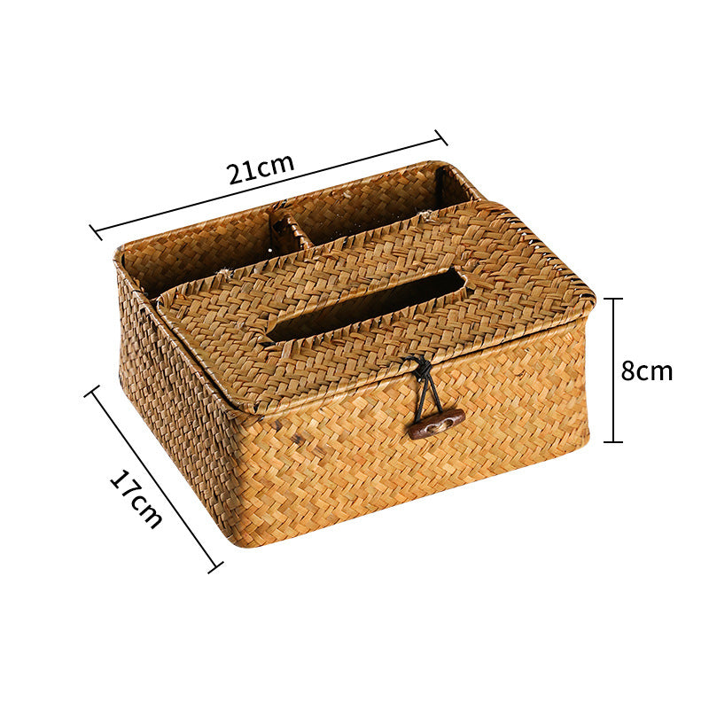Artisan Woven Storage Box With Dividers