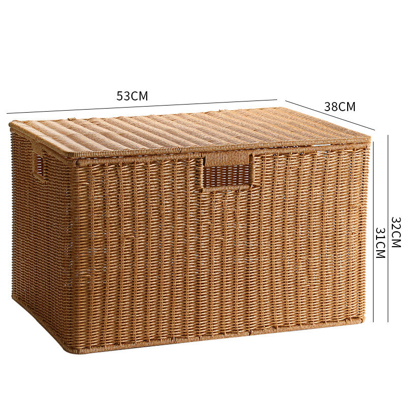 Multifunctional Storage Box Made Of Natural Wicker