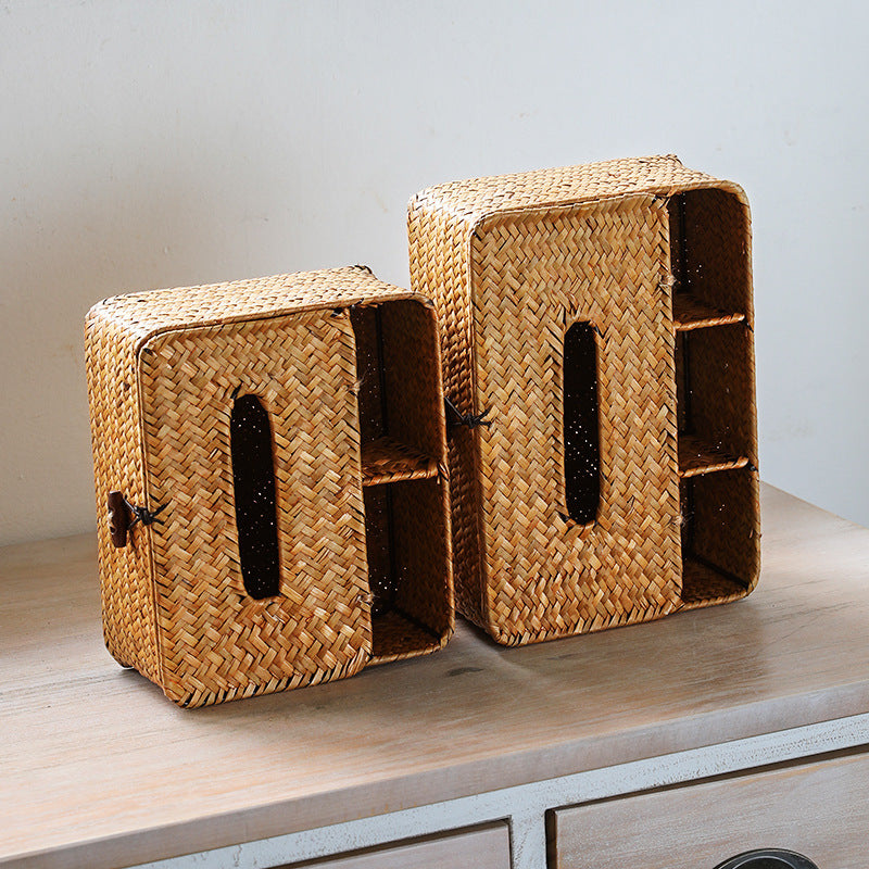Artisan Woven Storage Box With Dividers