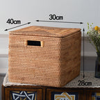 Rectangular Rattan Storage Basket