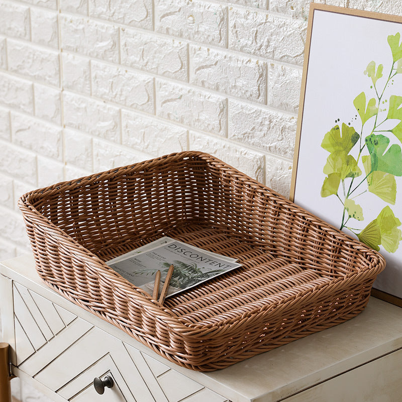 Portable Storage Box Made Of Woven Rattan
