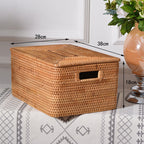 Rectangular Rattan Storage Basket