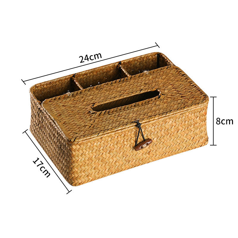 Artisan Woven Storage Box With Dividers