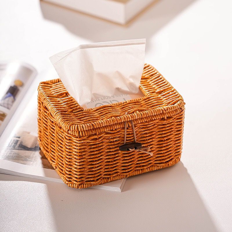 Handwoven Storage Box With Lid