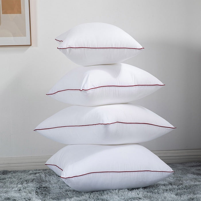 Premium square throw pillow inserts with piped edge and hypoallergenic hollow-fiber fill Vinantica