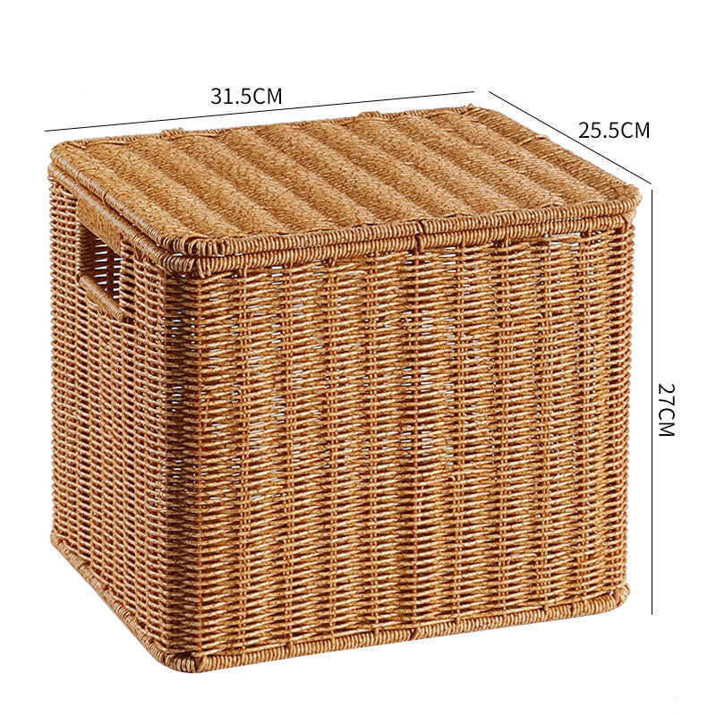 Handcrafted Rectangular Wicker Storage Box