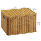 Handcrafted Rectangular Wicker Storage Box