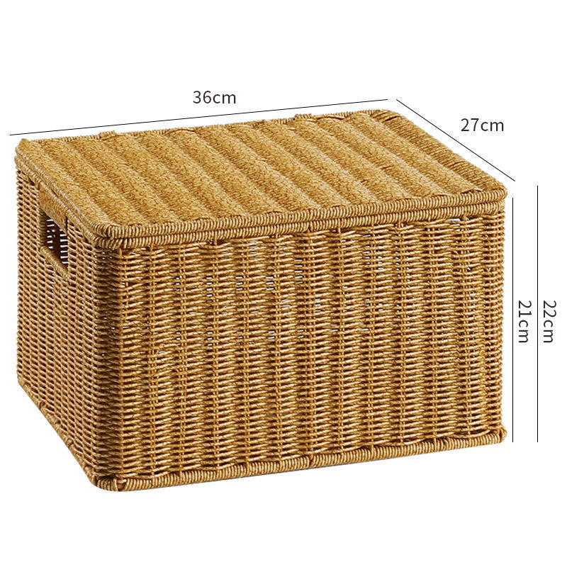 Handcrafted Rectangular Wicker Storage Box