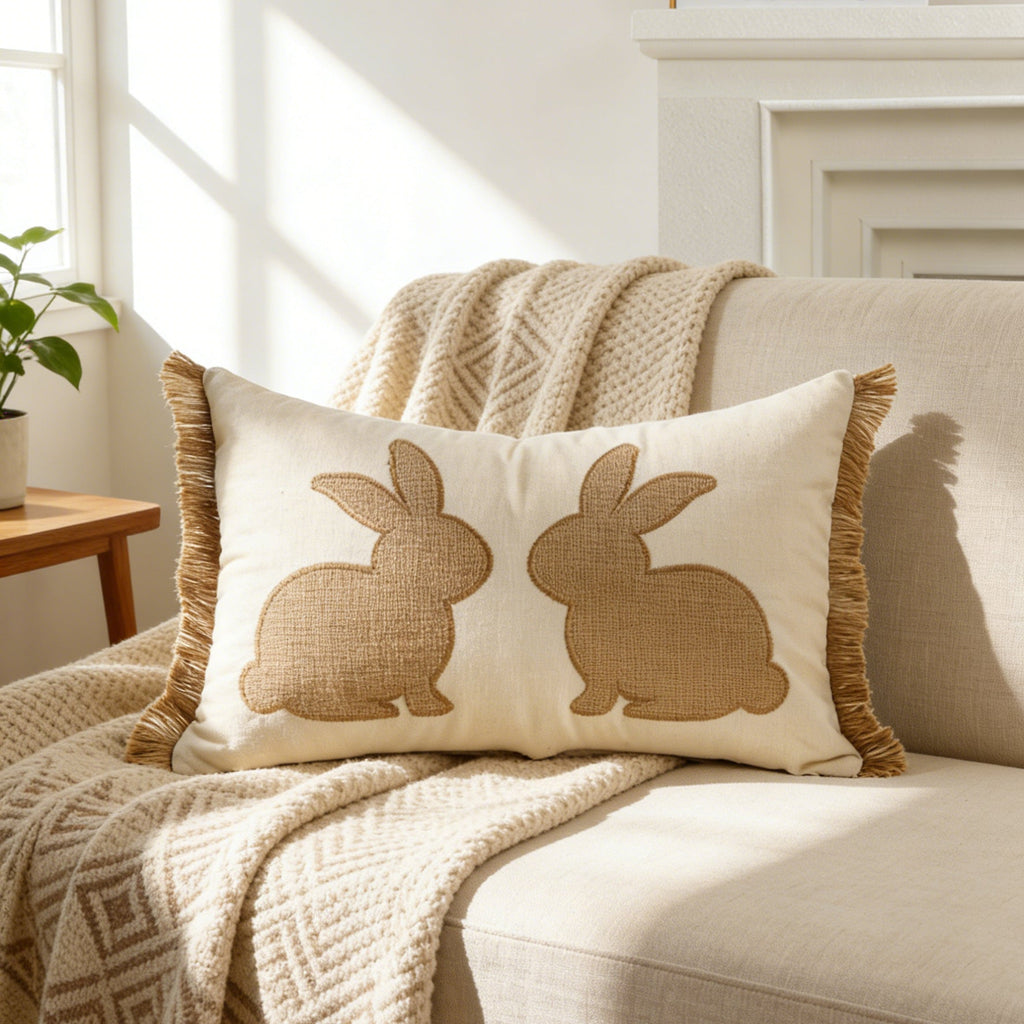 pillowcase with cute bunny motif Vinantica