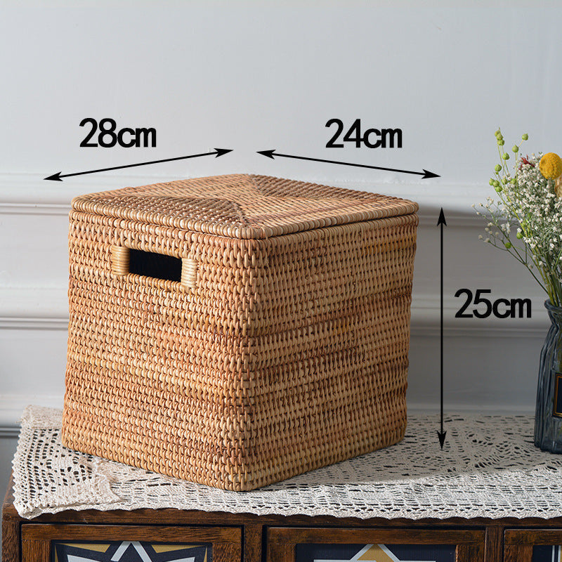 Rectangular Rattan Storage Basket