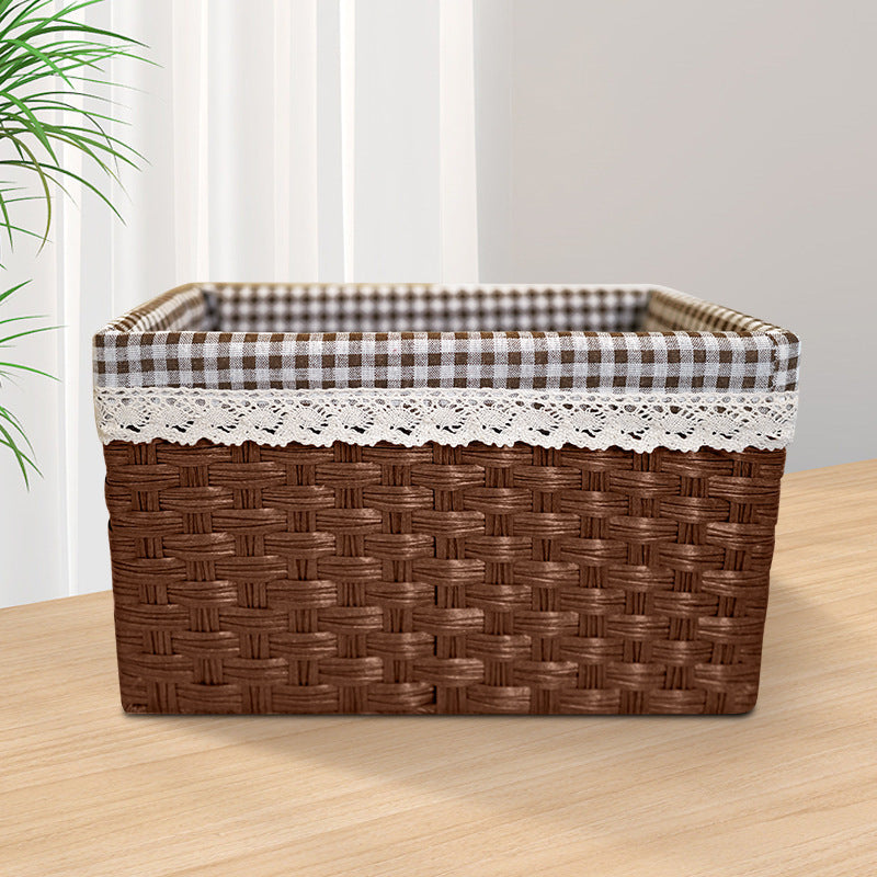 Stylish Storage Box With Decorative Fabric Insert