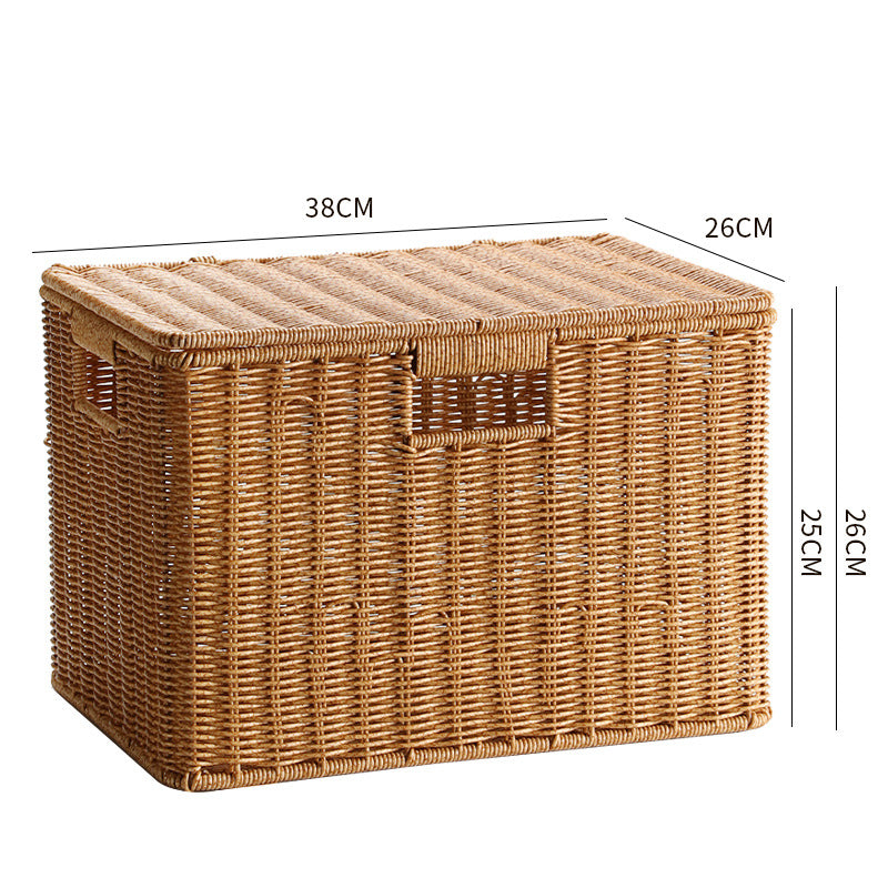 Multifunctional Storage Box Made Of Natural Wicker