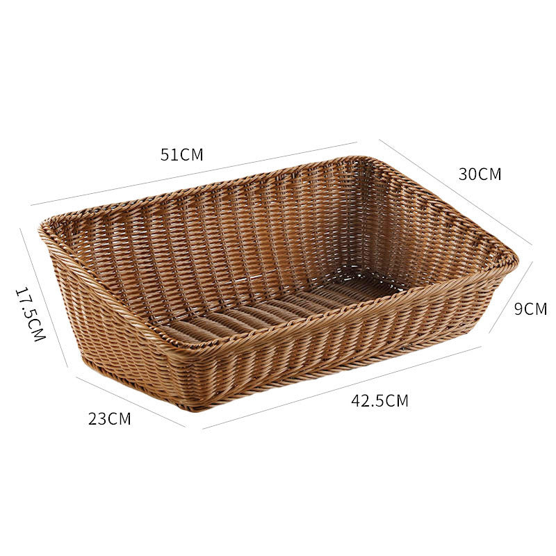 Portable Storage Box Made Of Woven Rattan