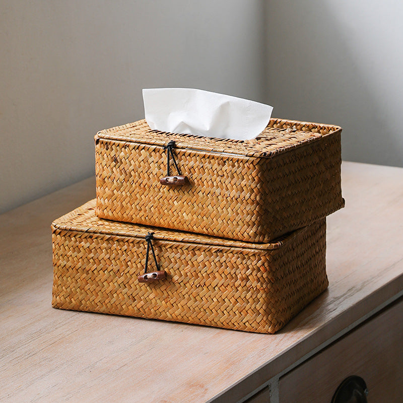 Artisan Woven Storage Box With Dividers
