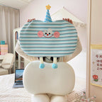 Plush pillow in cookie shape with cute face Vinantica