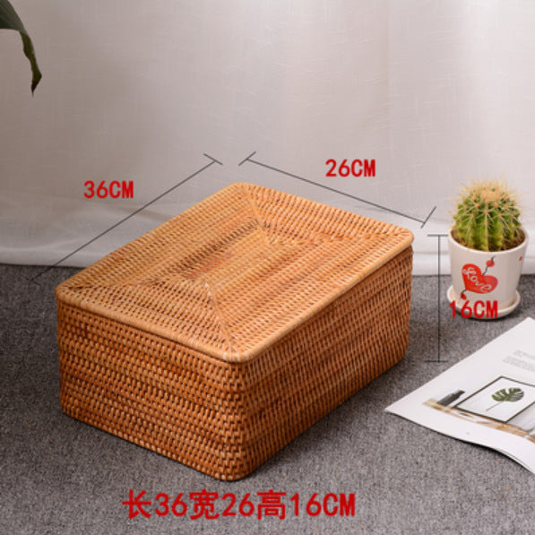 Rectangular Rattan Storage Basket