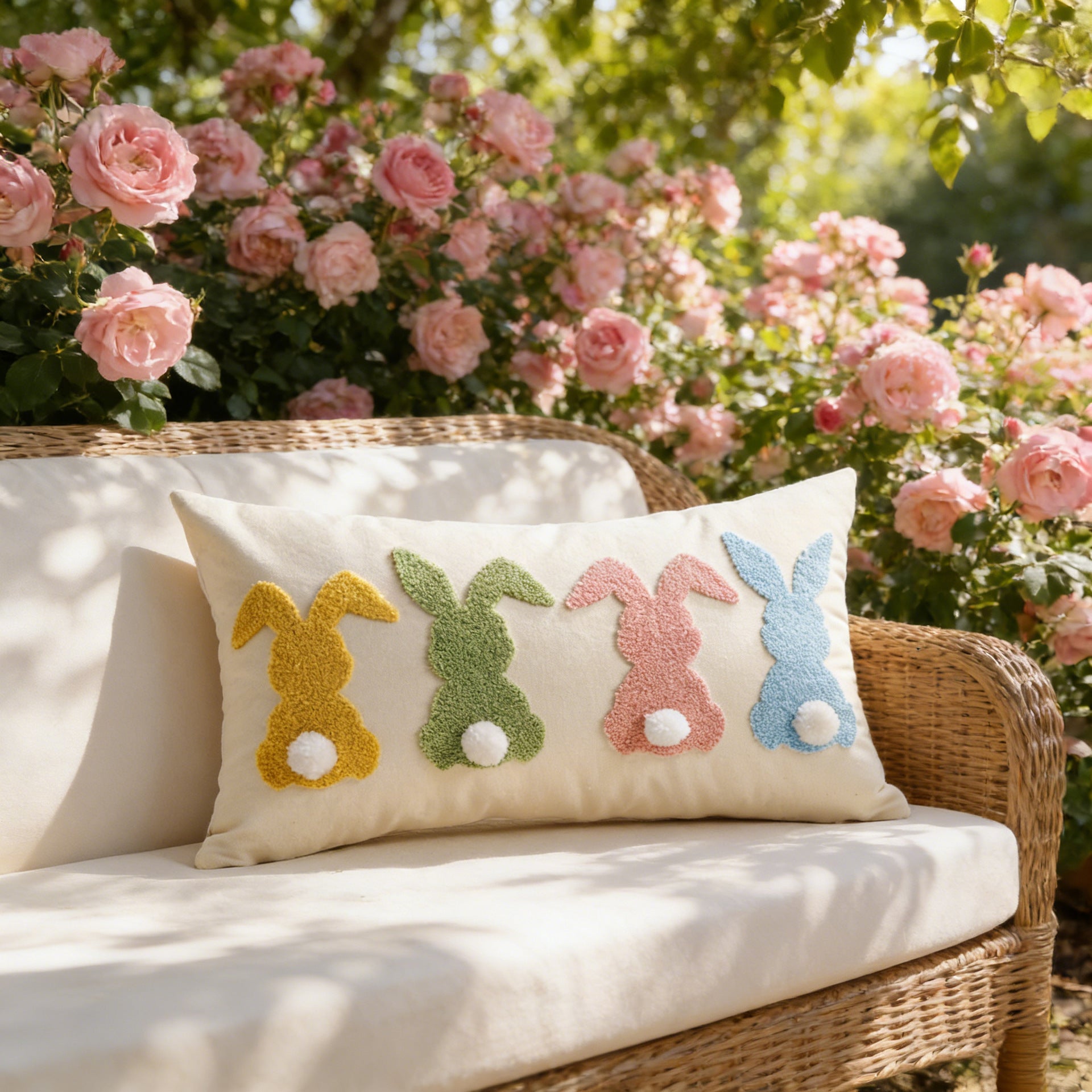pillowcase with cute bunny motif Vinantica