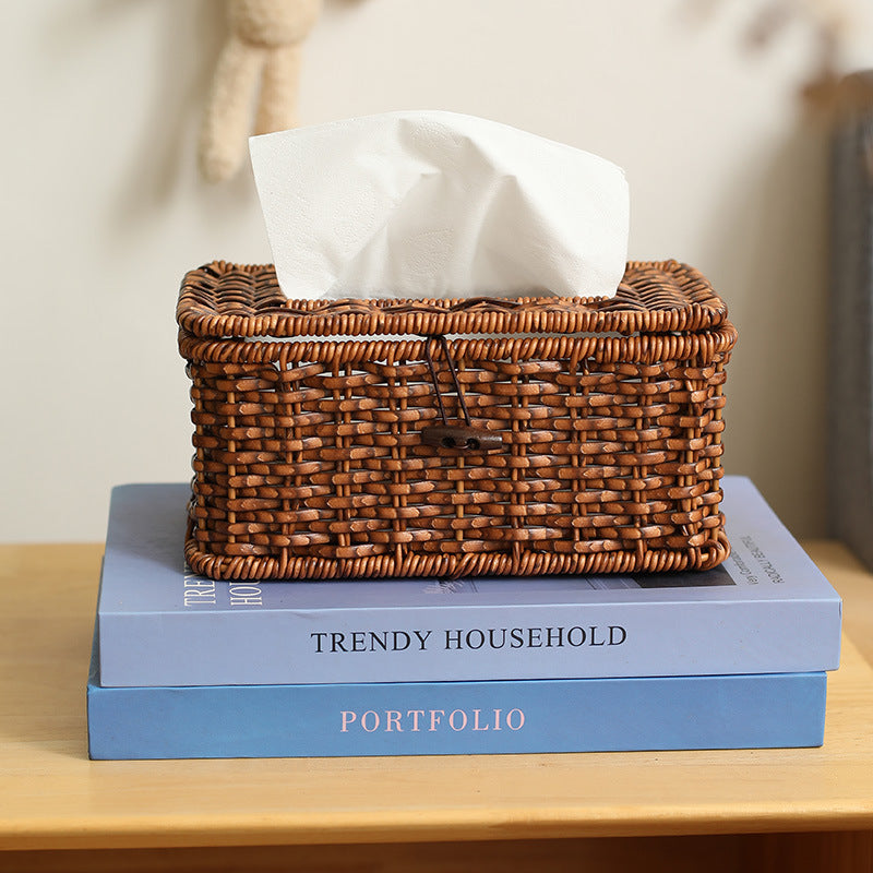 Handcrafted Wicker Storage Box