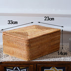 Rectangular Rattan Storage Basket