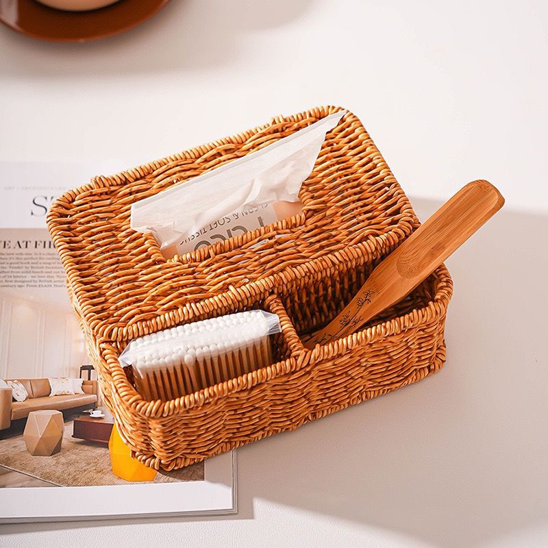 Handwoven Storage Box With Lid