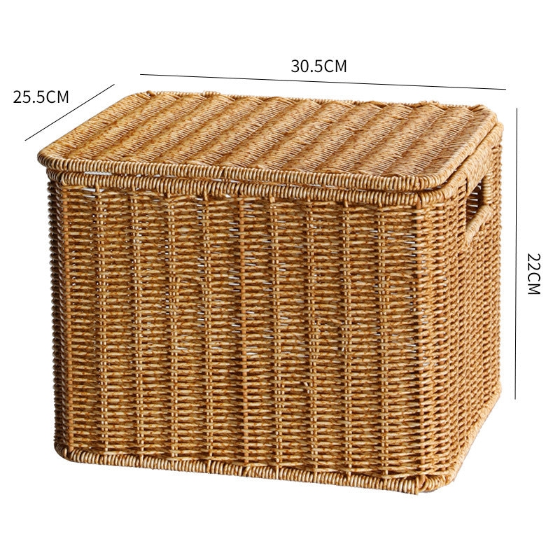 Handcrafted Rectangular Wicker Storage Box