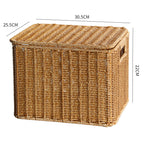 Handcrafted Rectangular Wicker Storage Box