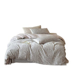 High-quality cotton percale bedding set with fine damask pattern and soft surface