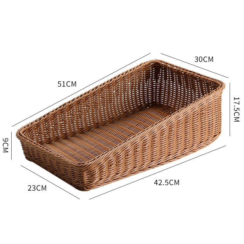 Portable Storage Box Made Of Woven Rattan