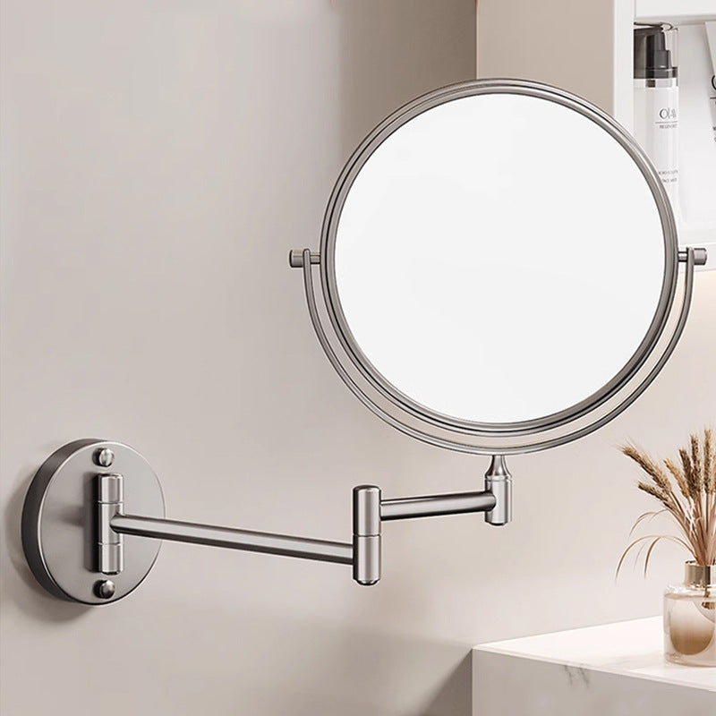 Vinantica | Rechargeable Wall Mounted Shaving Mirror | 360° Rotation. 1X/10X Magnification & Adjustable LED Lighting for Bathroom Use