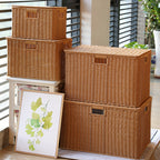 Multifunctional Storage Box Made Of Natural Wicker