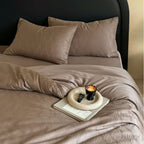 Bedding set made of cotton satin with fine jacquard texture