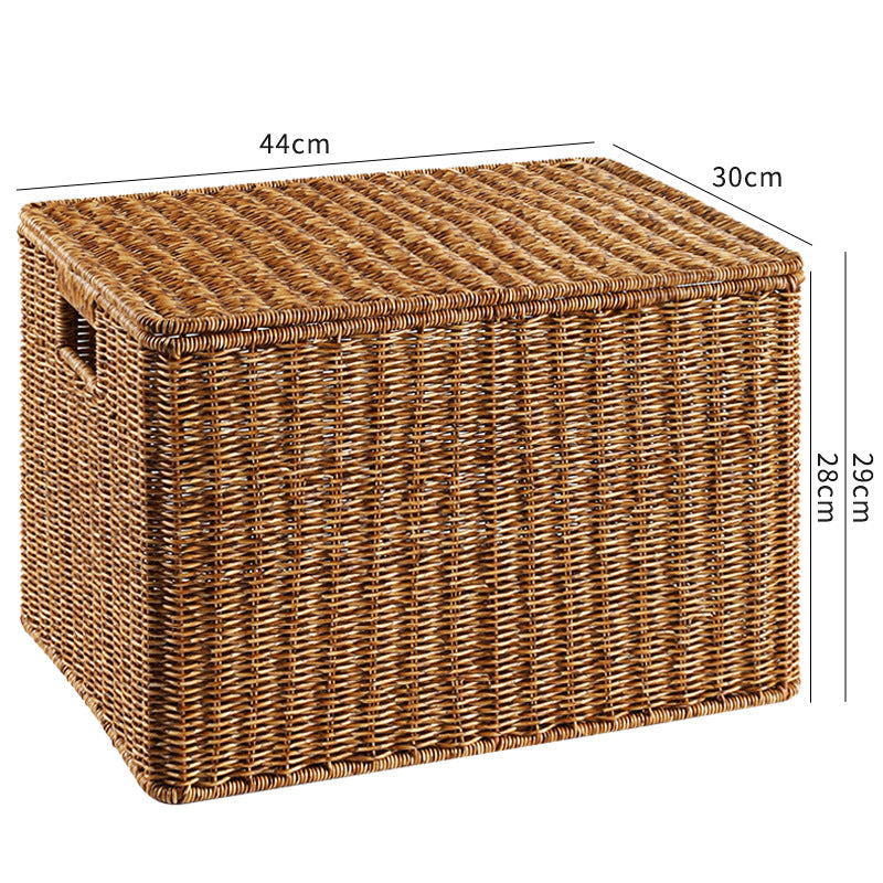 Handcrafted Rectangular Wicker Storage Box