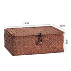 Handwoven Storage Box With Lid