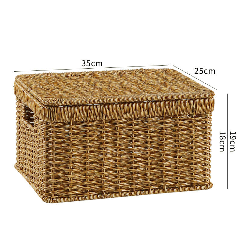 Handcrafted Rectangular Wicker Storage Box