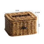 Handmade Wicker Storage Box With Lid