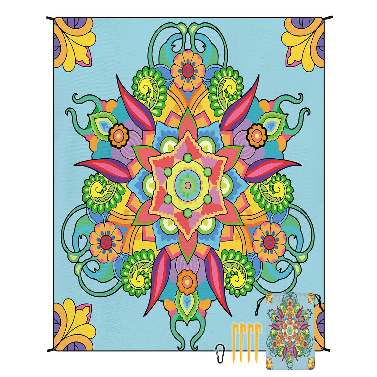 Geometric Print Tapestry Vinantica