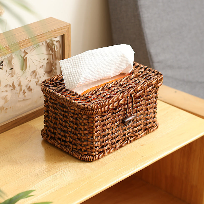 Handcrafted Wicker Storage Box