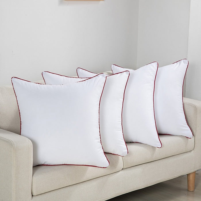 Premium square throw pillow inserts with piped edge and hypoallergenic hollow-fiber fill Vinantica