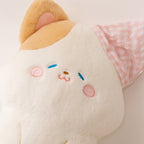 Plush neck roll with kitten motif Vinantica