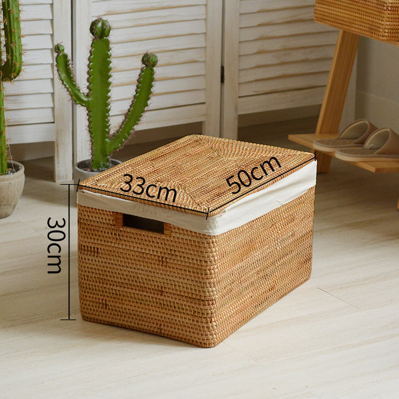 Rectangular Rattan Storage Basket