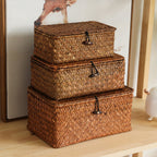 Handcrafted Oval Woven Storage Box