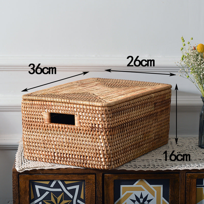 Rectangular Rattan Storage Basket